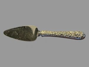 Kirk & Son Stieff Sterling Silver Repousse 6-1/2" Cheese Server Stainless Blade - Picture 1 of 4