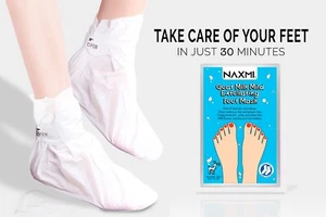 Foot treatments Mask Goat Milk Feet Mask Lightening Smooth Foot Care (1 Pack) - Picture 1 of 4