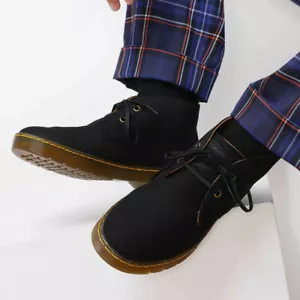 Dr. Martens Cabrillo Black Waxed Canvas Streeter Boots UK 11 / UK 13 - Picture 1 of 9