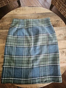 J.G Hook Tartan Plaid Pencil Skirt 100% Wool Women's Size 8 Career - Picture 1 of 5