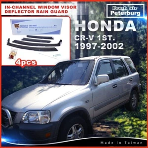 for HONDA CR-V 1ST. 1997-2002 IN-CHANNEL WIND DEFLECTOR 4PCS - Picture 1 of 18