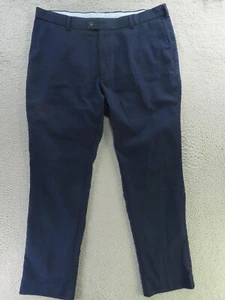 Peter Manning Hose Herren 38 x 32 blau vorne flach Golf Freizeit adrette Performance - Bild 1 von 11