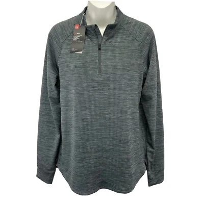NEW! Under Armour 1/4 Zip Fitness Pullover /Women’s (M) Fitted HeatGear Poly NWT - Image 1 of 4