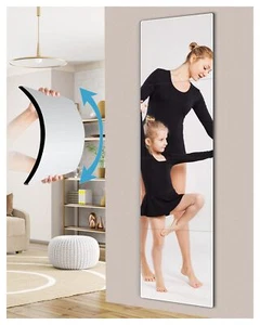 Unbreakable Full Length Wall Mirror TilesShatterproof Mirror for Kids Extra T... - Picture 1 of 9