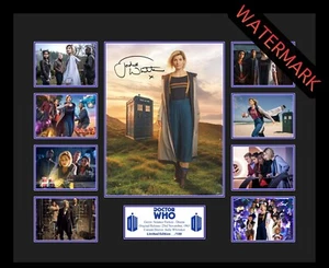 JODIE WHITTAKER 13TH DOCTOR WHO LIMITED EDT 100 ONLY SIGNED FRAMED MEMORABILIA - Picture 1 of 6