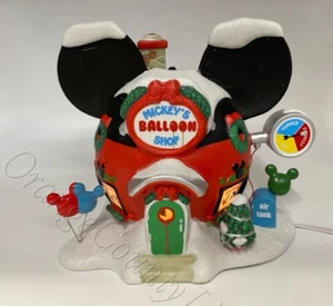 Department 56 Disney Village Mickey's Balloon Inflators Shop Light Up Christmas - Picture 1 of 23