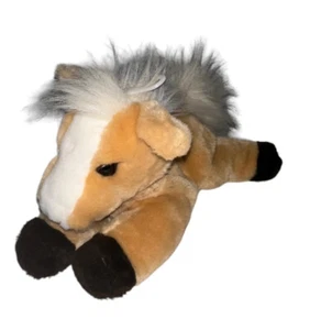 "Felpa de caballo Giddy Up Corral de 12"" de largo bronceado dorado floppy" - Imagen 1 de 6