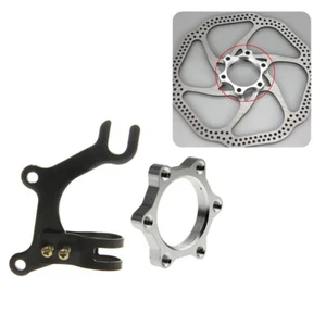 Bike Frame Conversion Kit Bicycle Disc Brake Flange Nut Adaptor Bracket Mountain - Picture 1 of 12