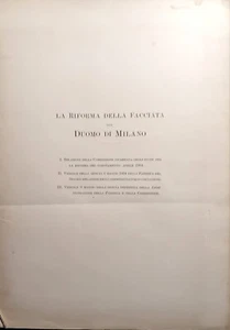 riforma facciata duomo milano. due fascicoli. primi anni del Novecento - Foto 1 di 5