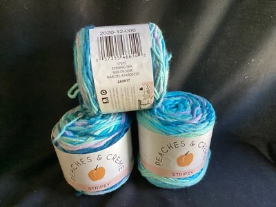 3 Peaches & Creme Stripey “Evening Sea” - Image 1 of 2