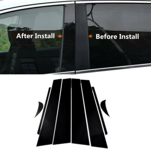 8Pcs Black Pillar Posts Door Window Trim  Cover Fits For Toyota Camry 2018-2024 - Picture 1 of 13