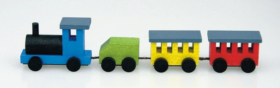 Tren De Madera Mini Tren 11cm Locomotora Nueva - Imagen 1 de 1