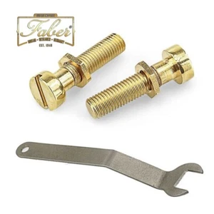 Faber Wrap-Lock-Kit WL-IGG WLIGG Locking Tailpiece-Studs Gold Gloss Inch 3350-2 - Picture 1 of 3