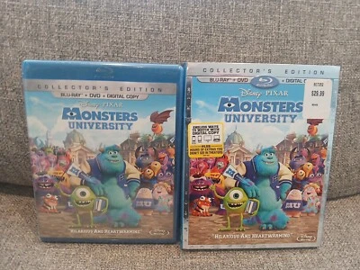 Monsters University (2013) Blu-ray + DVD w/ Slipcover Disney Pixar NEW! SEALED! - Image 1 of 3