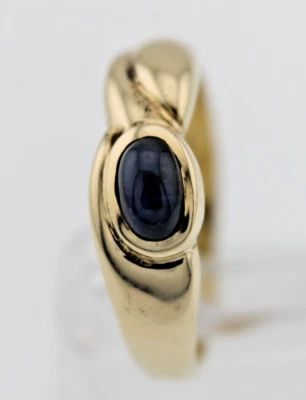 Ring Gold 585 mit Safir Cabochon - Bild 1 von 4