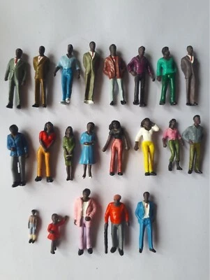 African american 1:48 figures Miniature multicultural people mini black figures - Image 1 of 4