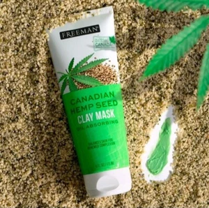 NEW! FREEMAN (6 Oz) 175mL Tube ●CANADIAN HEMP SEED● Clay Mask •Oil Absorbing. - Picture 1 of 13