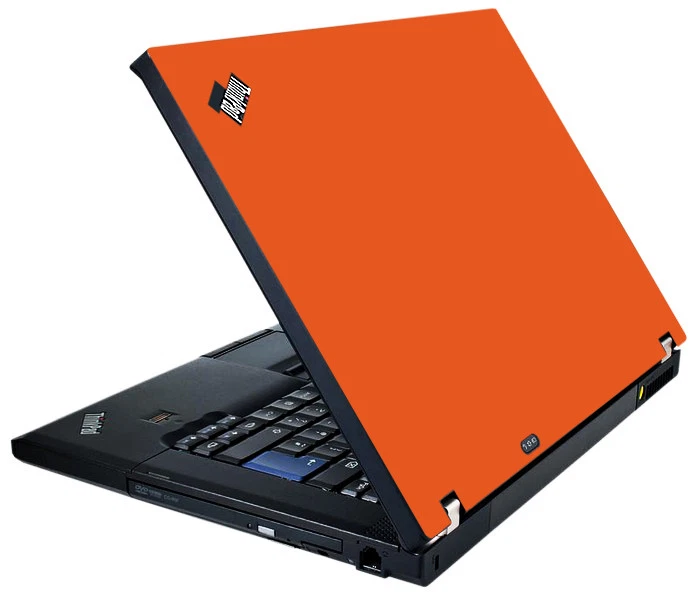 ORANGE Vinyl Lid Skin Cover Decal fits IBM Lenovo ThinkPad T61 Laptop - Image 1 of 1