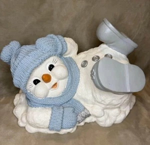 Large Snow Buddies "Mr. Fall On Ice Snowman" Figurine Decoration 12” X 16” - Picture 1 of 6