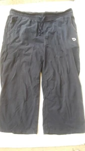 Baleaf dunkelblaue Cropped Hose mit Gummibund und Kordelzug, Gr. L - Bild 1 von 2