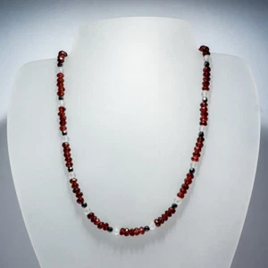 Rhodolit Granat Kette 48,5 cm Halskette Edelsteinkette - Bild 1 von 2