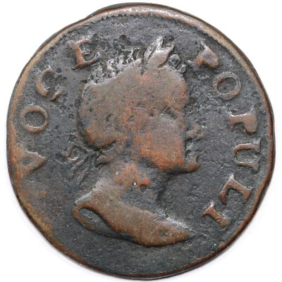 Moneda de Cobre Colonial 1760 "1700" N-6 Voce Populi Foto 1 de 2