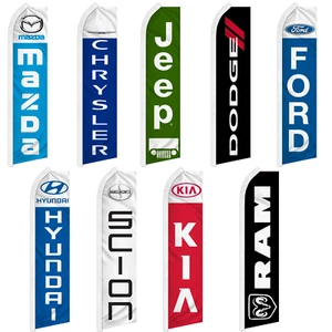 Car Makes Swooper Feather Flutter Flag Dealership Flags - Picture 1 of 12