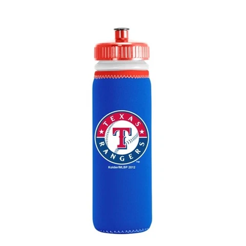 LOT OF (2) TWO TEXAS RANGERS 22oz SQUEEZABLE PLASTIC WATER BOTTLES (CLOSEOUT) Cover