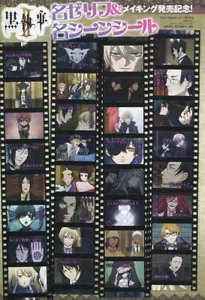 Pegatina Promo Black Butler Kuroshitsuji anime Sebastian Ciel Claude Alois Grell - Imagen 1 de 1