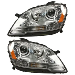 Pair Hella Headlight Assembly For Mercedes ML320 ML550 ML350 - Picture 1 of 3