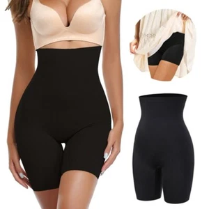 Women High Waist Pants Tummy Control Body Shaper Thigh Slimmer Soft Underwear - Picture 1 of 24
