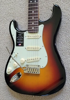 Fender American Ultra Stratocaster Left Handed Electric Guitar, Ultraburst, HSC - Image 1 of 4