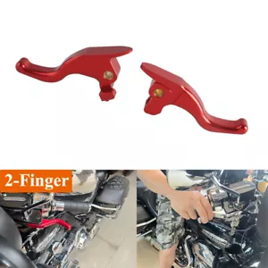 5.4" Red Front Brake Clutch Lever For Harley Softail FLSTFBS Slim S FLSS 2017 - Picture 1 of 9