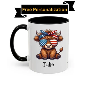 Highland Cow Coffee Mug - Available in 11oz and 15oz - Picture 1 of 7
