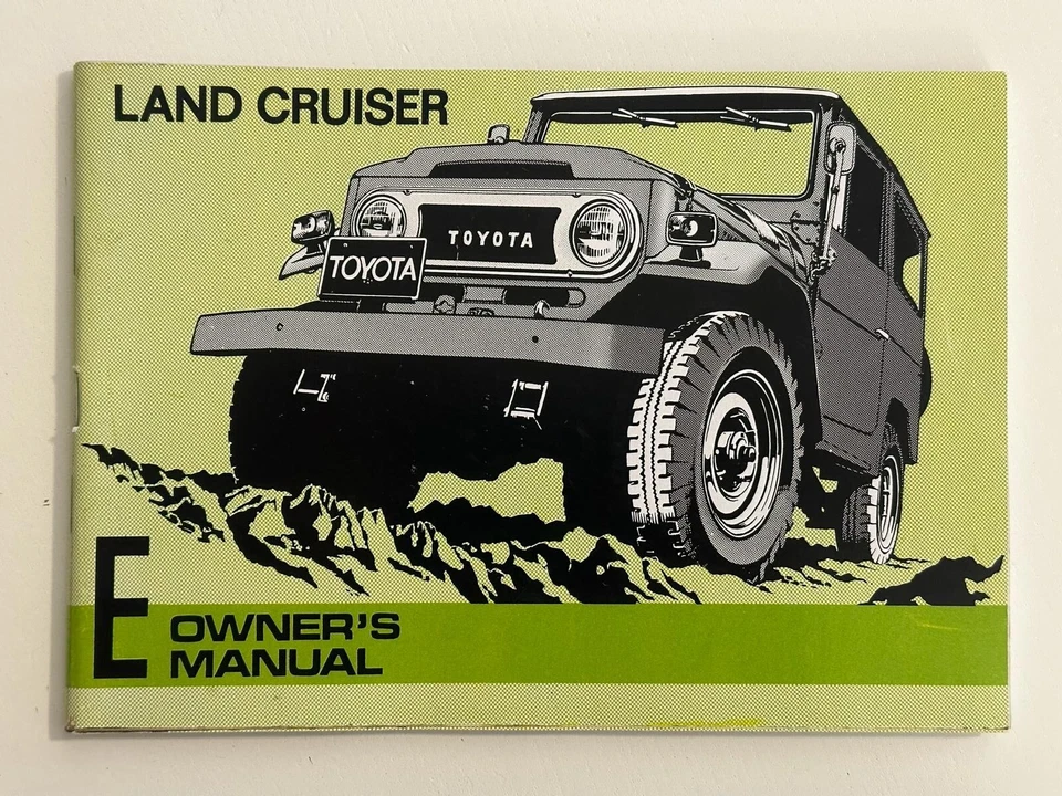 Owner's Manual TOYOTA Land Cruise - Immagine 1 di 1