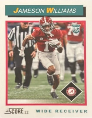 2022 Score 1992 Throwback Rookie#TB9 Jameson Williams  - Image 1 of 2