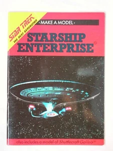 STARSHIP USS ENTERPRISE W/GALILEO MAKE A MODEL David Woodroffe STAR TREK TNG - Picture 1 of 4