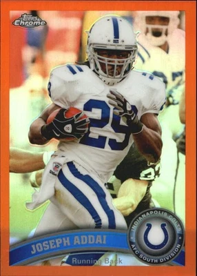 2011 Topps Chrome Orange Refractors #54 Joseph Addai - FB - Image 1 of 2