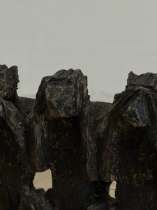 Small Black Forest Style See Hear Speak No Evil Monkey Trio Folk Naive Are Wood - Picture 1 of 9