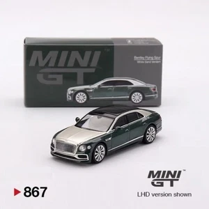 MINI GT 1:64 867 Bentley Flying Spur White Sand Verdant - Picture 1 of 5