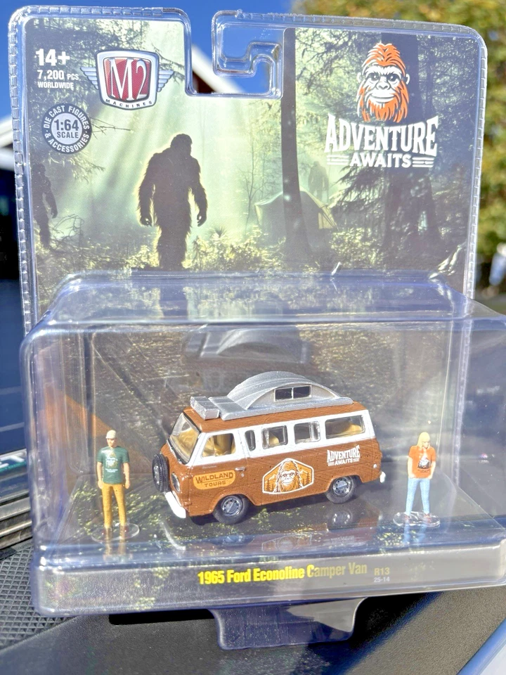 M2 Machines Adventure Awaits 1965 Ford Econoline Camper Van Diorama NEW - Image 1 of 4