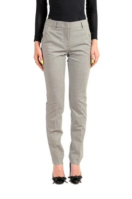 Incotex Women's "Lydia" Gray Wool Flat Front Dress Pants US XS IT 38 - Image 1 of 4