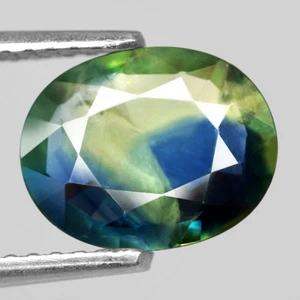1,48 quilates Zafiro Natural Azul Amarillo Bicolor Faceta Ovalada Normal Calefacción Australia - Imagen 1 de 7