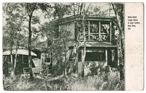 1910 Glen Ellen, Kalifornien - Wake Robin Lodge, Sonoma County Postkarte - Bild 1 von 2