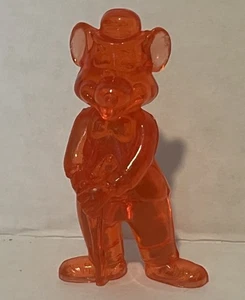 Vintage 1994 Chuck E. Cheese 2.5” Orange Chuck Acrylic Figure Showbiz Pizza Time - Picture 1 of 7