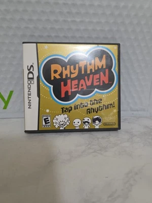 Rhythm Heaven (Nintendo DS, 2009) CIB Box Game Manual,and Inserts - Image 1 of 4