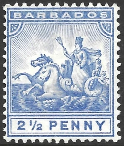Barbados, 1892-1903, SG#109, 2.5d Ultramarine, Wmk Crown CA, MNG #F12591 - Picture 1 of 1