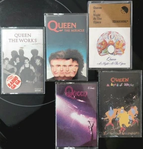 5 x QUEEN UK Cassette Albums ☆Joblot/Bundle - All Pictured!☆ - Picture 1 of 3