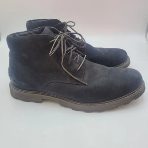 Sorel Men's Madson II Chukka Leather Boot Size 9.5 Black Casual Outdoor Classic - Picture 1 of 9