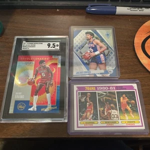 Dr J, Julius Erving 3 Card Lott - Picture 1 of 7